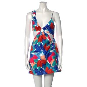 For Love & Lemons Floral Cutout Dress